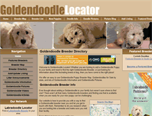 Tablet Screenshot of goldendoodlepuppybreeder.com